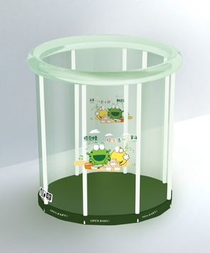 欧培绿豆蛙透明支架游泳池